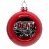 Red Christmas tree ornament bauble 8cm