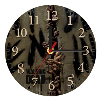 The walking dead hands, Ρολόι τοίχου ξύλινο plywood (20cm)