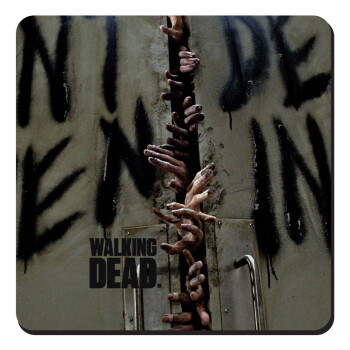 The walking dead hands, Τετράγωνο μαγνητάκι ξύλινο 9x9cm