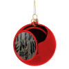 Christmas tree ball Red 8cm