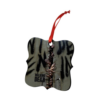 The walking dead hands, Christmas ornament polygon wooden 7.5cm