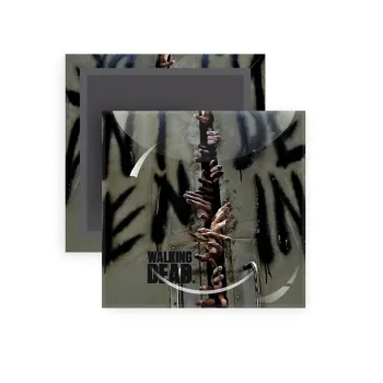 The walking dead hands, Μαγνητάκι ψυγείου τετράγωνο διάστασης 5x5cm