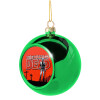 Green Christmas tree ornament ball 8cm