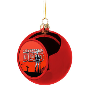 The Walking Dead, Χριστουγεννιάτικη μπάλα δένδρου Κόκκινη 8cm