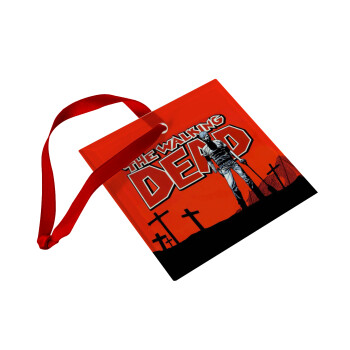 The Walking Dead, Christmas ornament, glass square ornament 9x9cm
