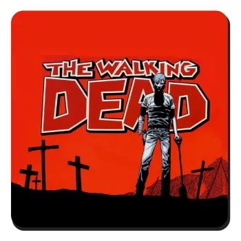 The Walking Dead, Τετράγωνο μαγνητάκι ξύλινο 9x9cm