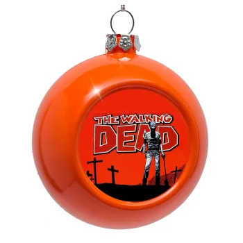 The Walking Dead, Orange Christmas tree ornament bauble 8cm