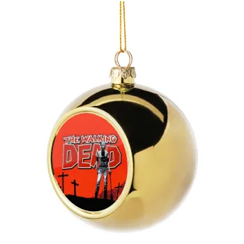 The Walking Dead, Golden Christmas tree ball ornament 8cm