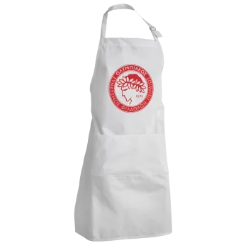 Ολυμπιακός, Ποδιά Σεφ Ολόσωμη Ενήλικων (με ρυθμιστικά και 2 τσέπες)