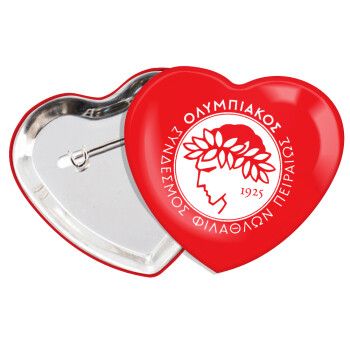 Ολυμπιακός, Κονκάρδα παραμάνα καρδιά (57x52mm)
