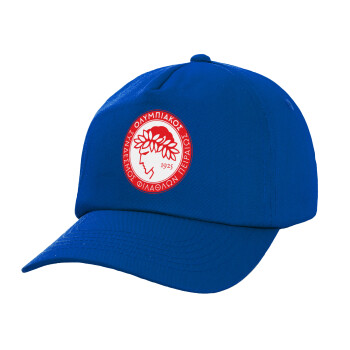 Ολυμπιακός, Twill Children's Cap, ROYAL BLUE (100% COTTON, CHILDREN, UNISEX)