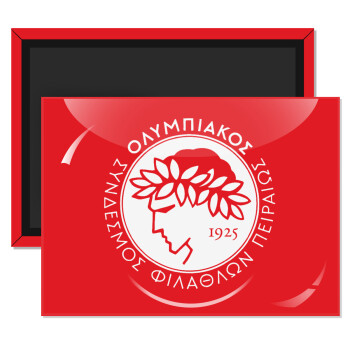 Ολυμπιακός, Ορθογώνιο μαγνητάκι ψυγείου διάστασης 9x6cm