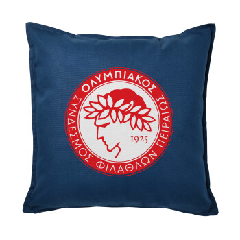Ολυμπιακός, Sofa cushion Blue 50x50cm includes filling