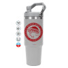 GREY color, 890ml (30oz) stainless Steel Tumbler with Handle