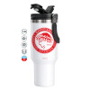 Mega Stainless steel Tumbler with lid, double wall 1,2L