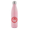 Μεταλλικό παγούρι θερμός Ροζ Ιριδίζον (Stainless steel), διπλού τοιχώματος, 500ml