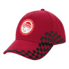Adult Cap RACING Ultimate Red/Black, (100% COTTON DRILL, ADULT, UNISEX, ONE SIZE ADULT)