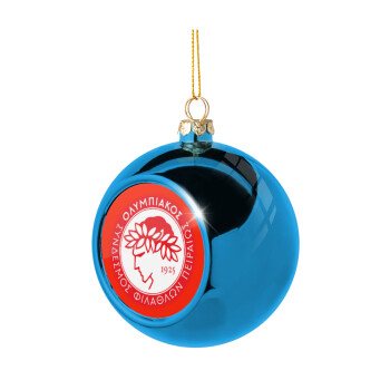 Ολυμπιακός, Χριστουγεννιάτικη μπάλα δένδρου Μπλε 8cm