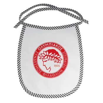 Ολυμπιακός, Σαλιάρα μωρού αλέκιαστη με κορδόνι Μαύρη