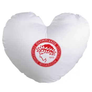 Ολυμπιακός, Μαξιλάρι καναπέ καρδιά 40x40cm περιέχεται το  γέμισμα
