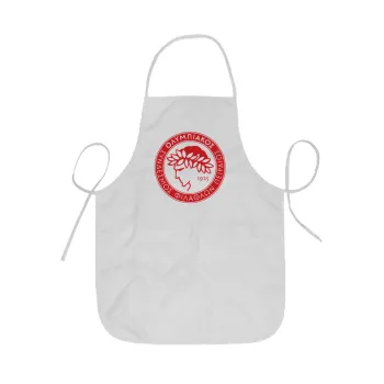 Ολυμπιακός, Ποδιά Σεφ ολόσωμη κοντή  Παιδική (44x62cm)