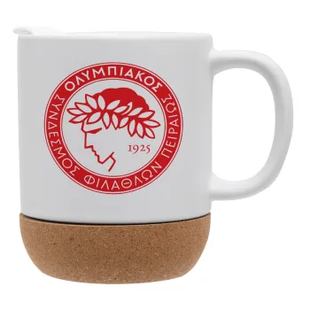 Ολυμπιακός, Ceramic coffee mug Cork (MAT), 330ml