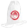 Backpack pouch GYMBAG white (28x40cm)
