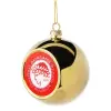 Golden Christmas tree ball ornament 8cm